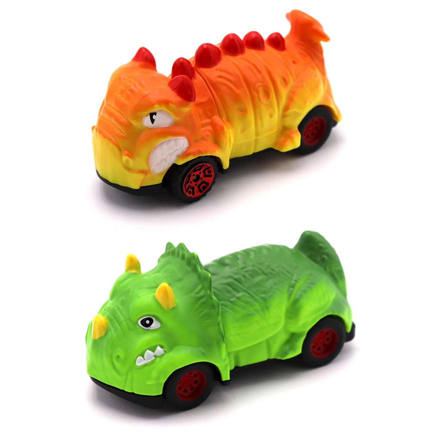 Набор Speedy Dinos Скоростные динозавры с 2фрикционными машинками Оранжевый-Зеленый K02SPD002-2 K02SPD002-2 - фото 1