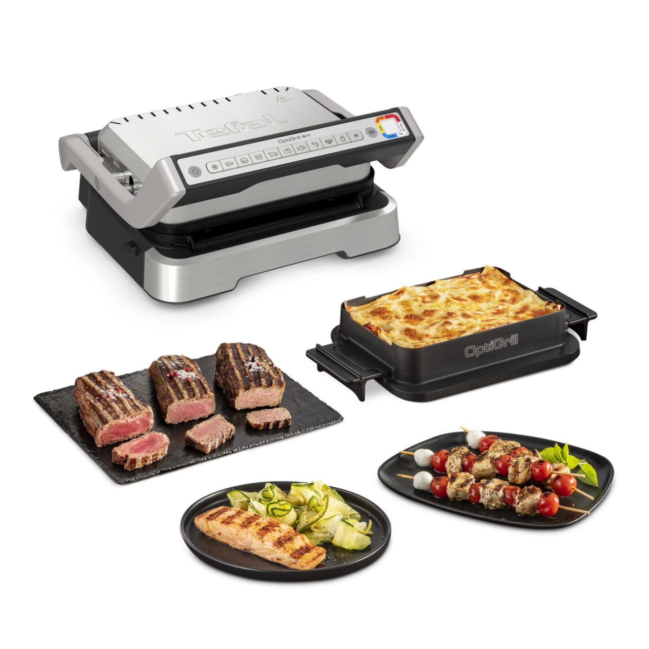 Электрогриль TEFAL Optigrill 4 в 1 Inox GC774D30 купить по цене 37999 ₽ в  интернет-магазине Детский мир