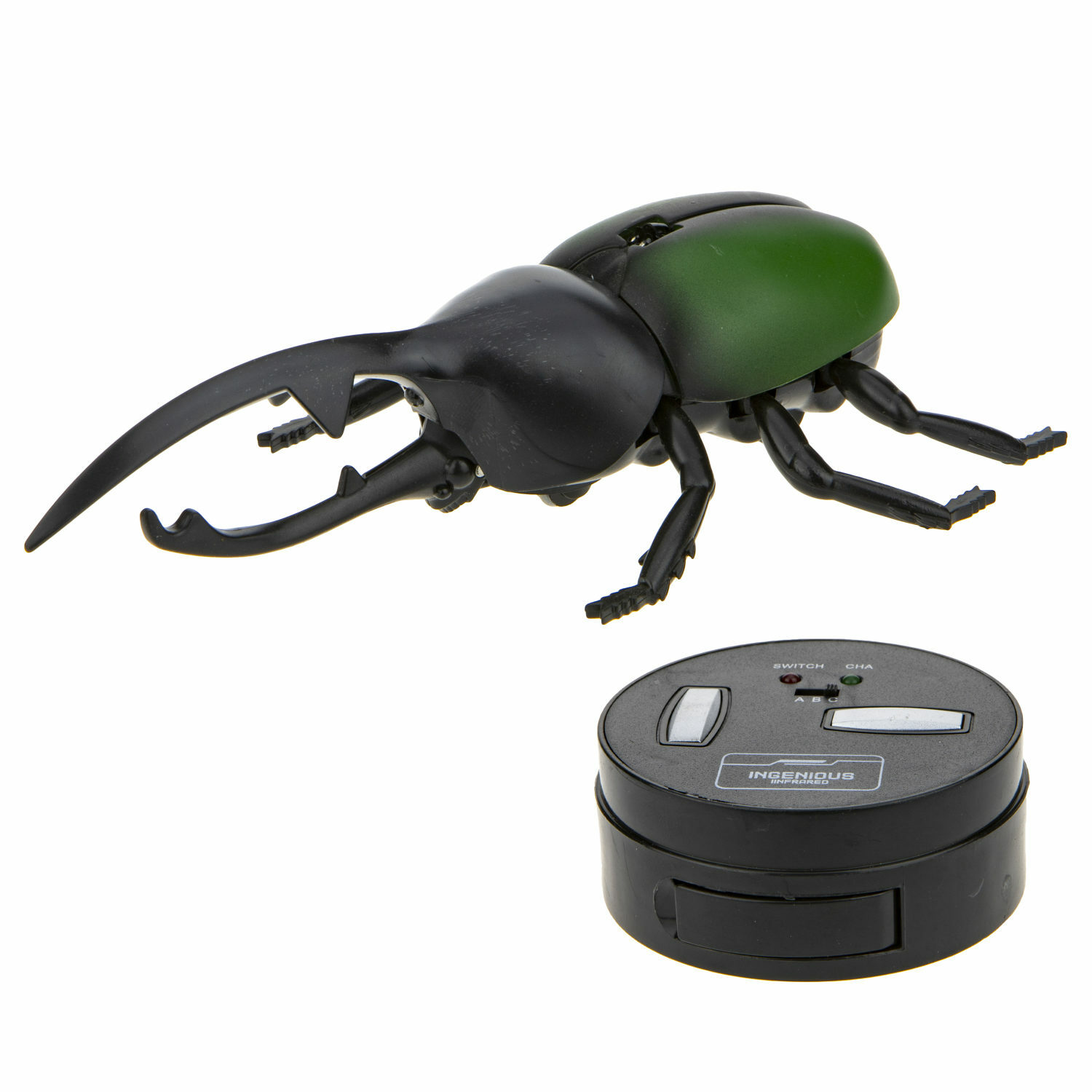 Игрушка интерактивная Robo Life Жук Геркулес пульт ИК зеленый - фото 1