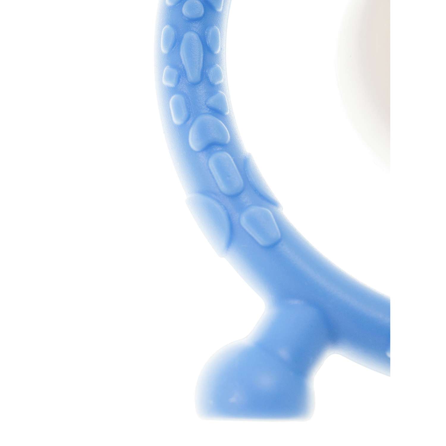 Погремушка-прорезыватель Miyoumi силиконовый Жирафик - Sky Blue - фото 8