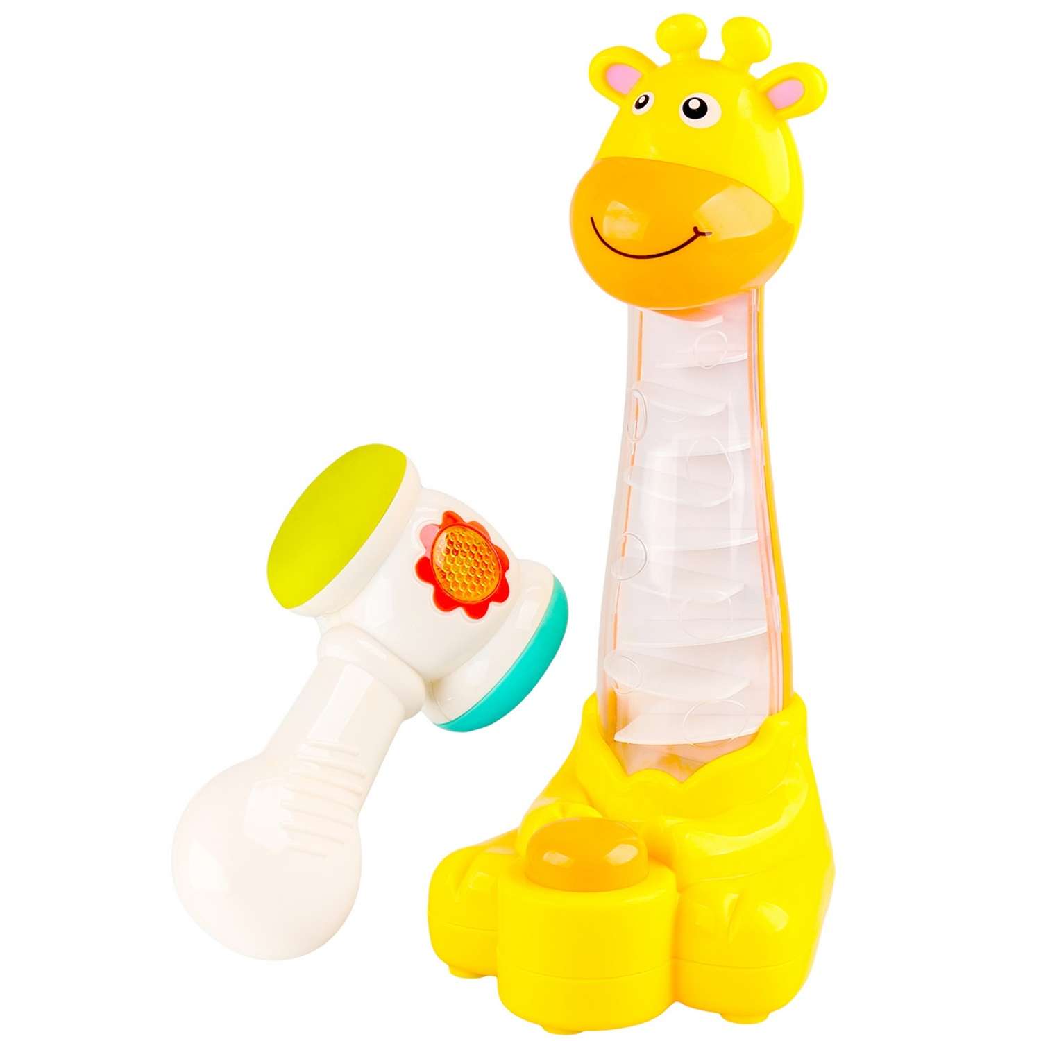 Развивающая игрушка Bebelot Жирафик с молоточком 25 см - фото 1