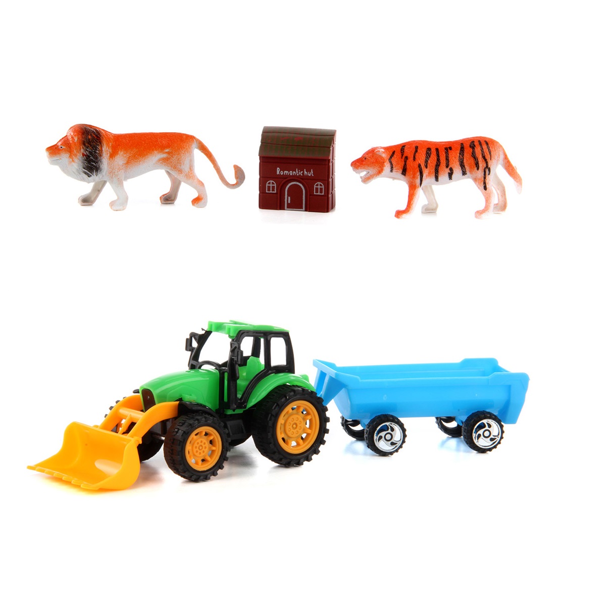 Набор животных Veld Co Ферма + трактор - фото 2