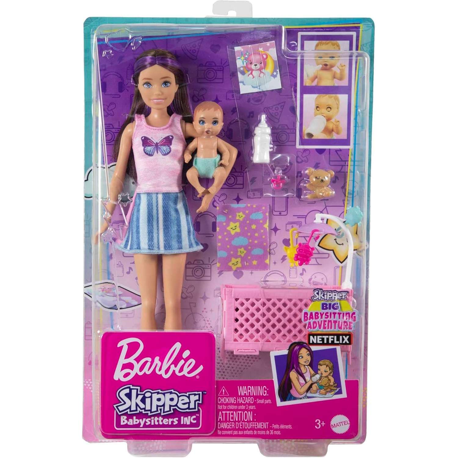 Кукла модельная Barbie Няня FHY97 - фото 5