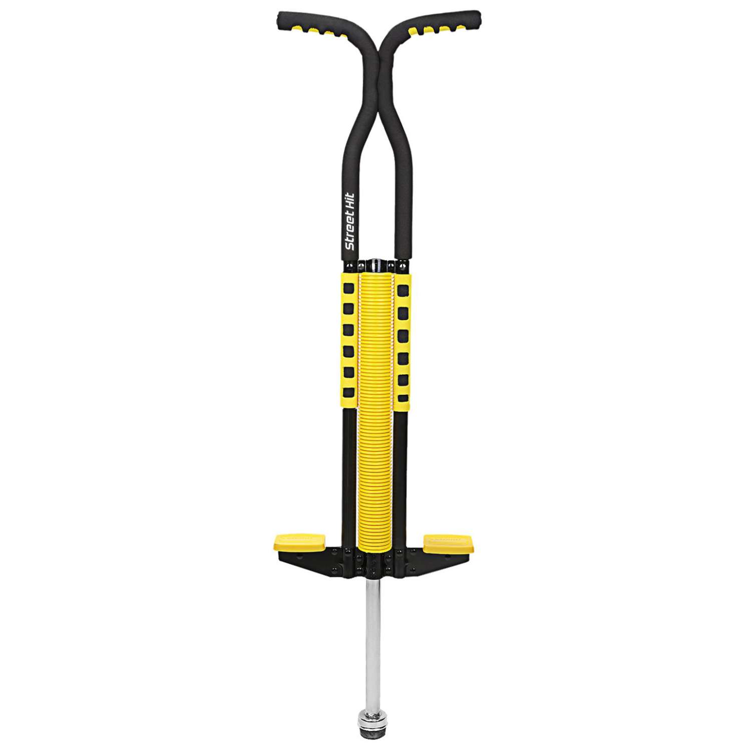 Тренажер-кузнечик Street Hit Pogo Stick Maxi до 50 кг желто-черный - фото 1