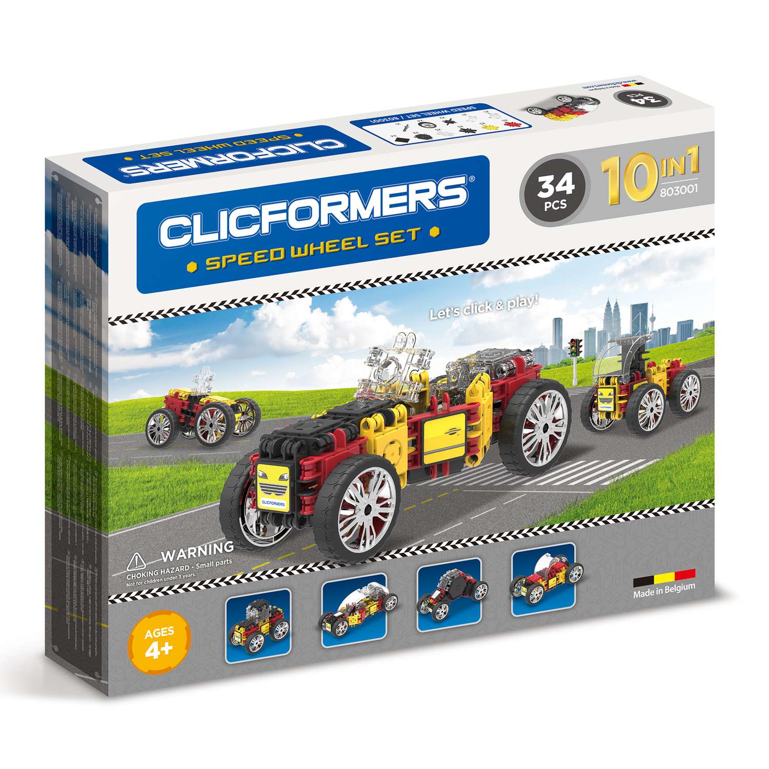 Конструктор Clicformers Speed Wheel Set 34 803001 - фото 1
