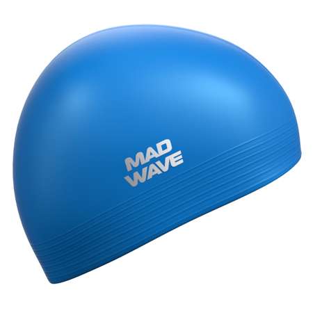 Шапочка для плавания латексная Mad Wave Solid Soft M0565 02 0 04W синяя