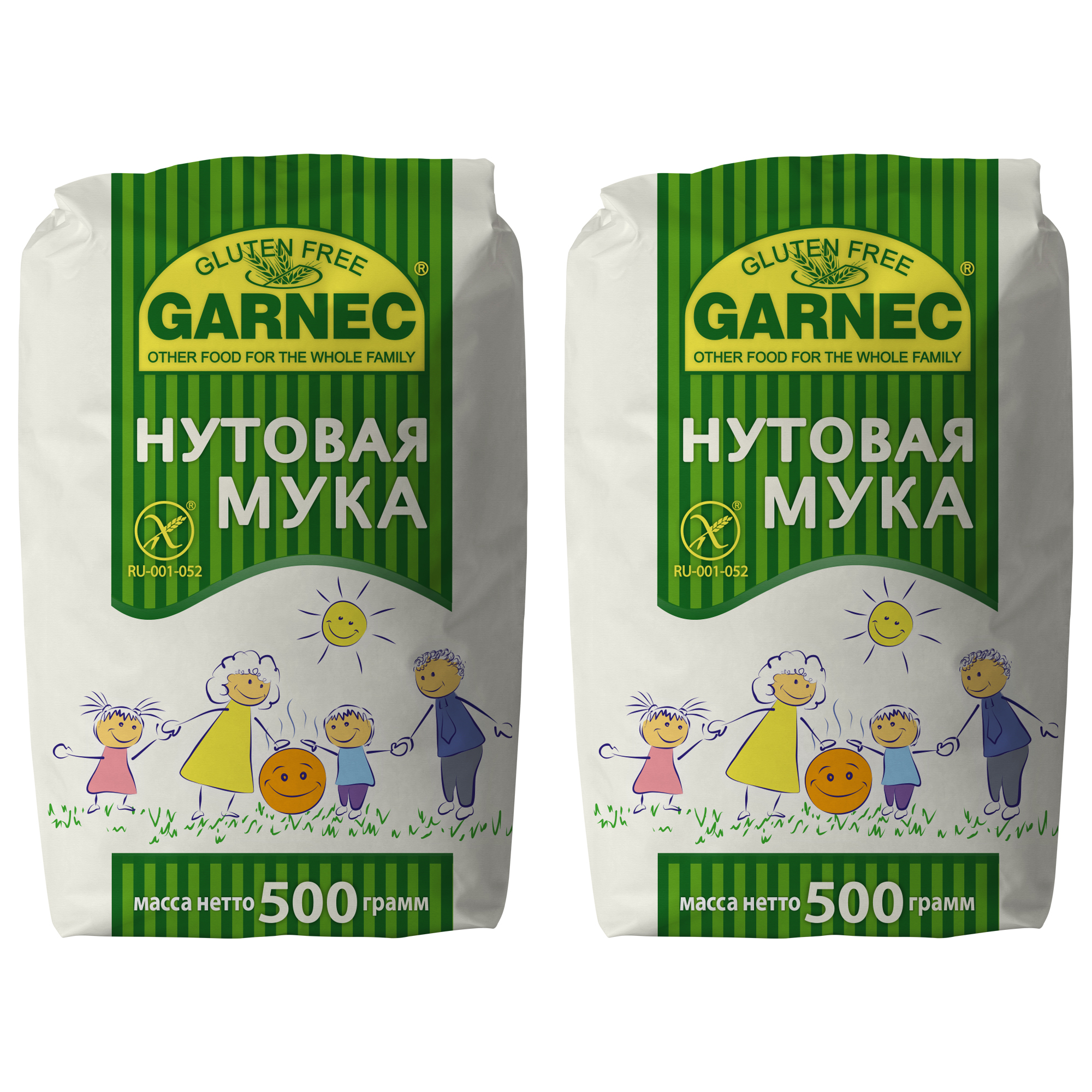 Мука Garnec без глютена нутовая 500г*2 - фото 1