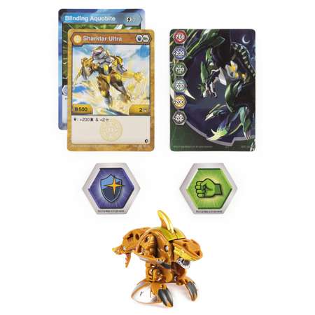 Фигурка-трансформер Bakugan S3 Ультра Monster Shark Gold 6061538/20132909