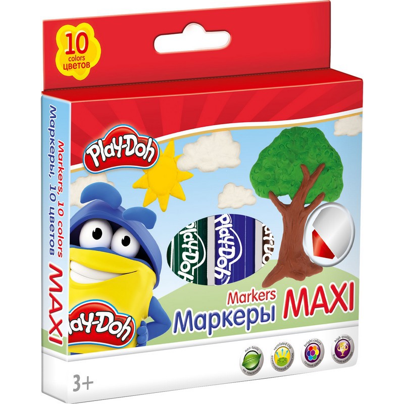 Фломастеры Kinderline 10 цв - фото 1