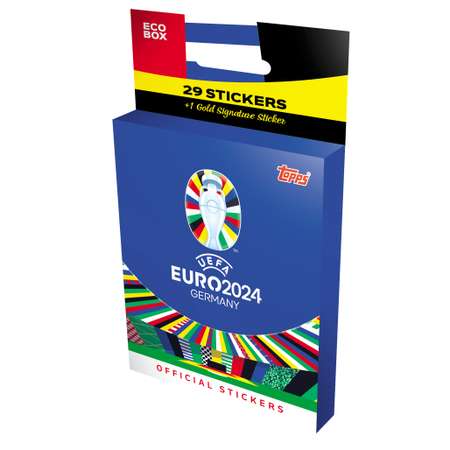 Наклейки коллекционные topps Чемпионат Европы по футболу EURO 2024 5 пакетиков в наборе