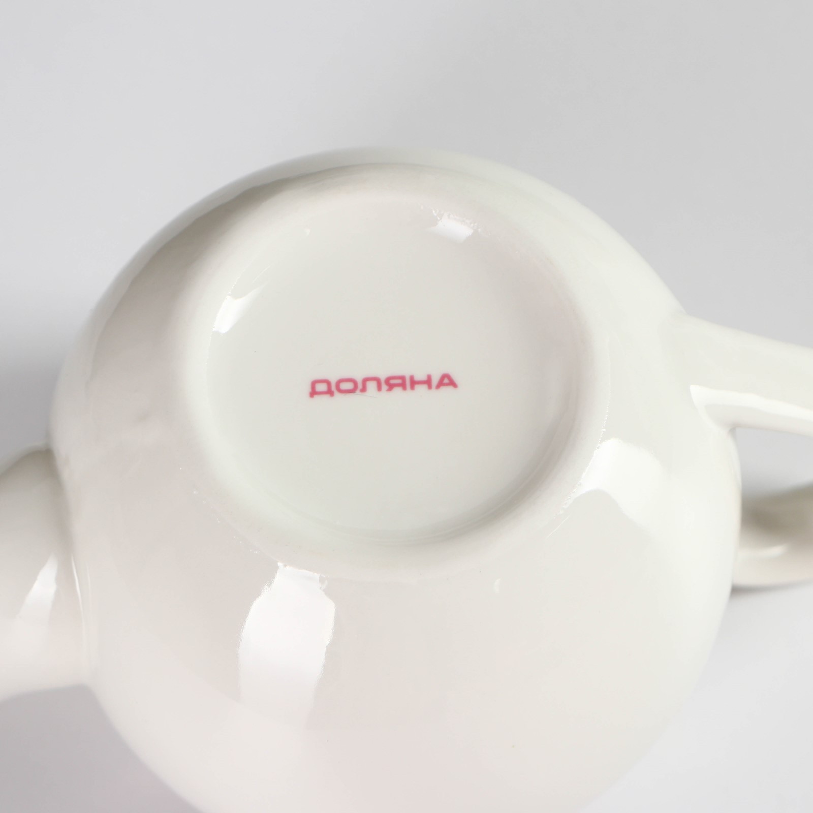 Заварочный чайник Доляна фарфоровый «Аделин» 800 мл цвет белый - фото 4