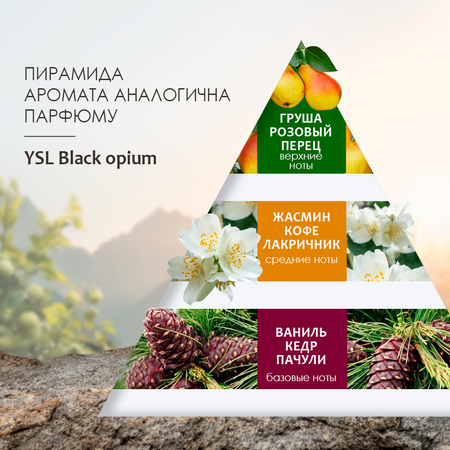 Скраб для тела парфюмированный AROMOTION аромат Black Opium 200 мл