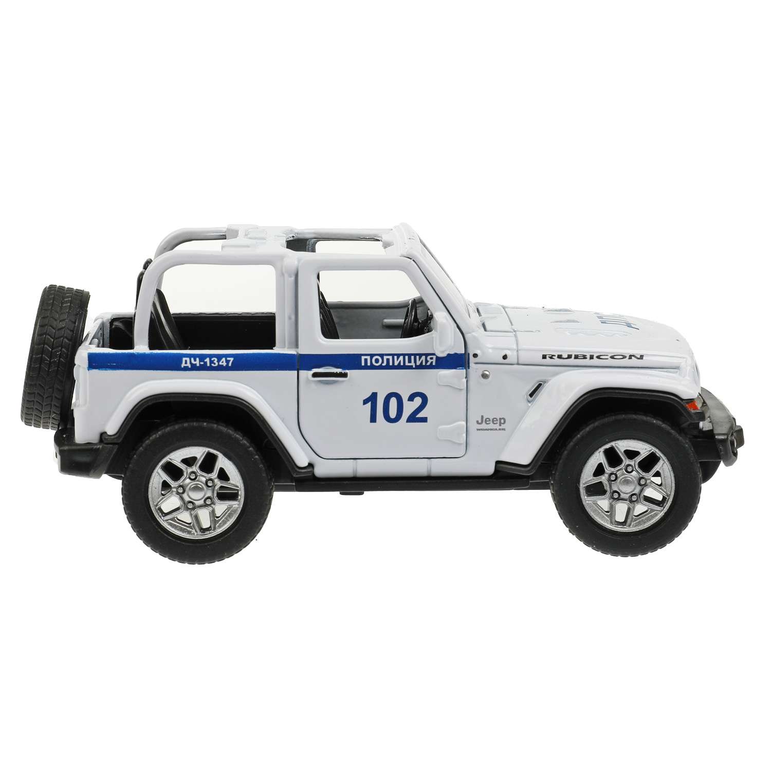 Машина Технопарк Jeep Wrangler Rubicon Полиция 343359 343359 - фото 2