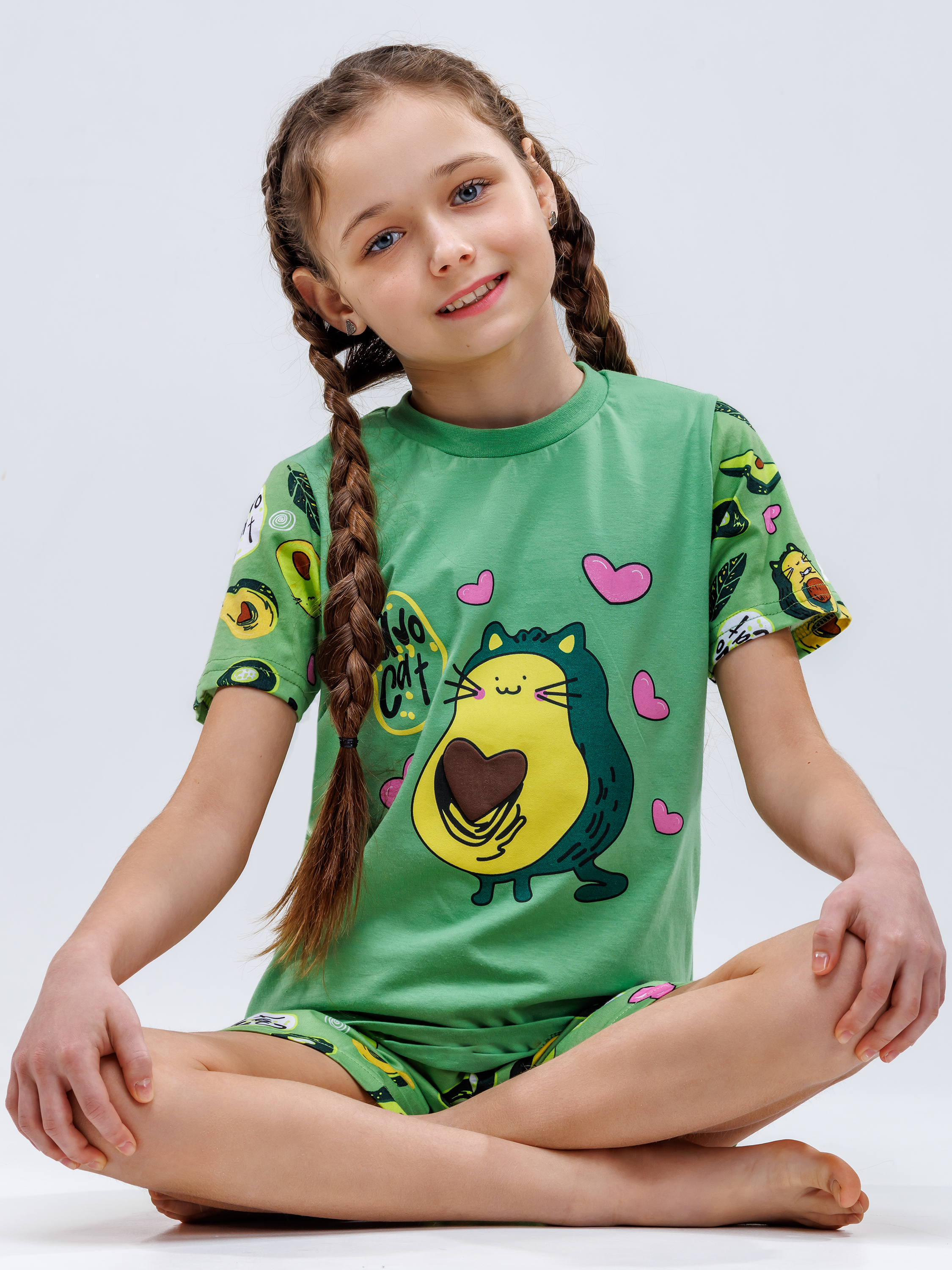 Пижама Babycollection pjm003/sph/k1/012/p2*dзеленый,розовый - фото 10