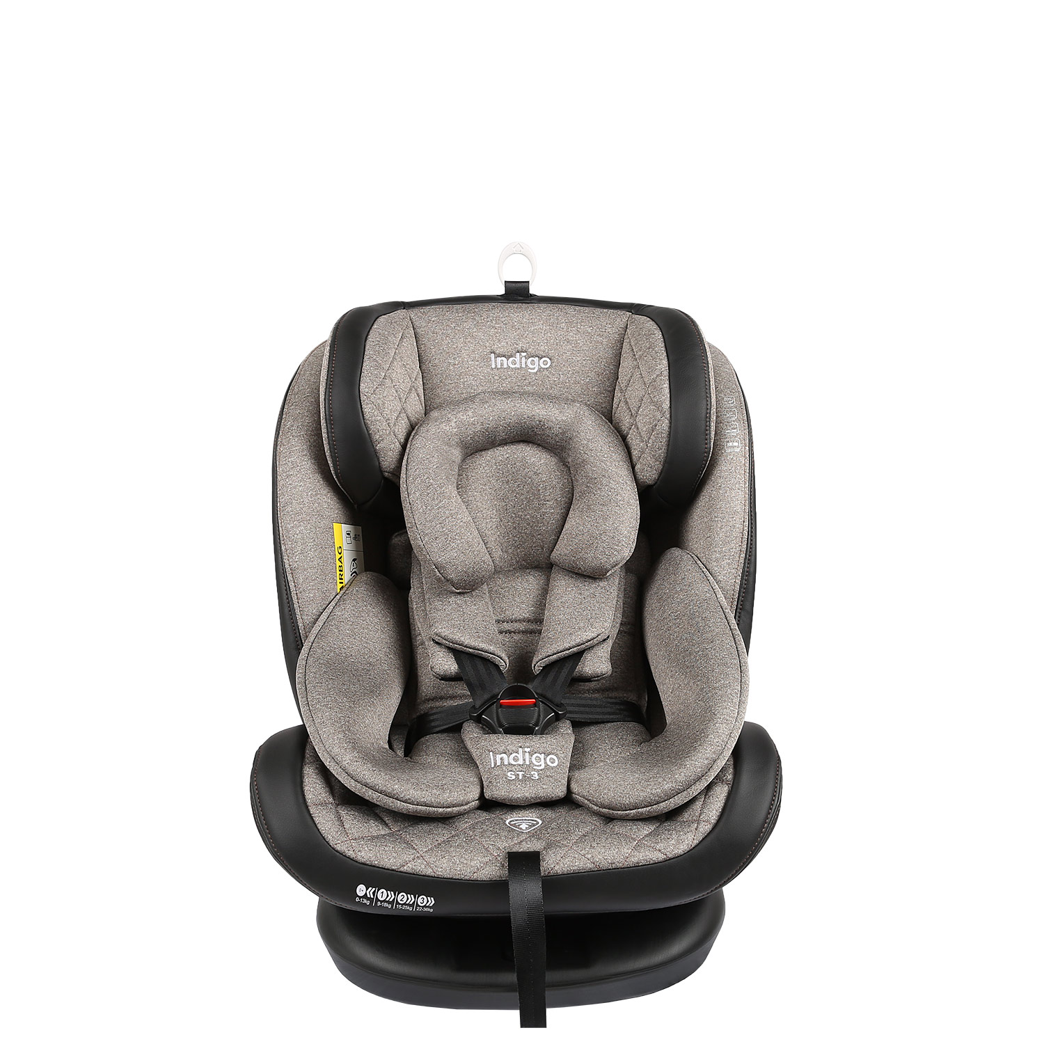 Автокресло Indigo Aero isofix Бежевый - фото 2