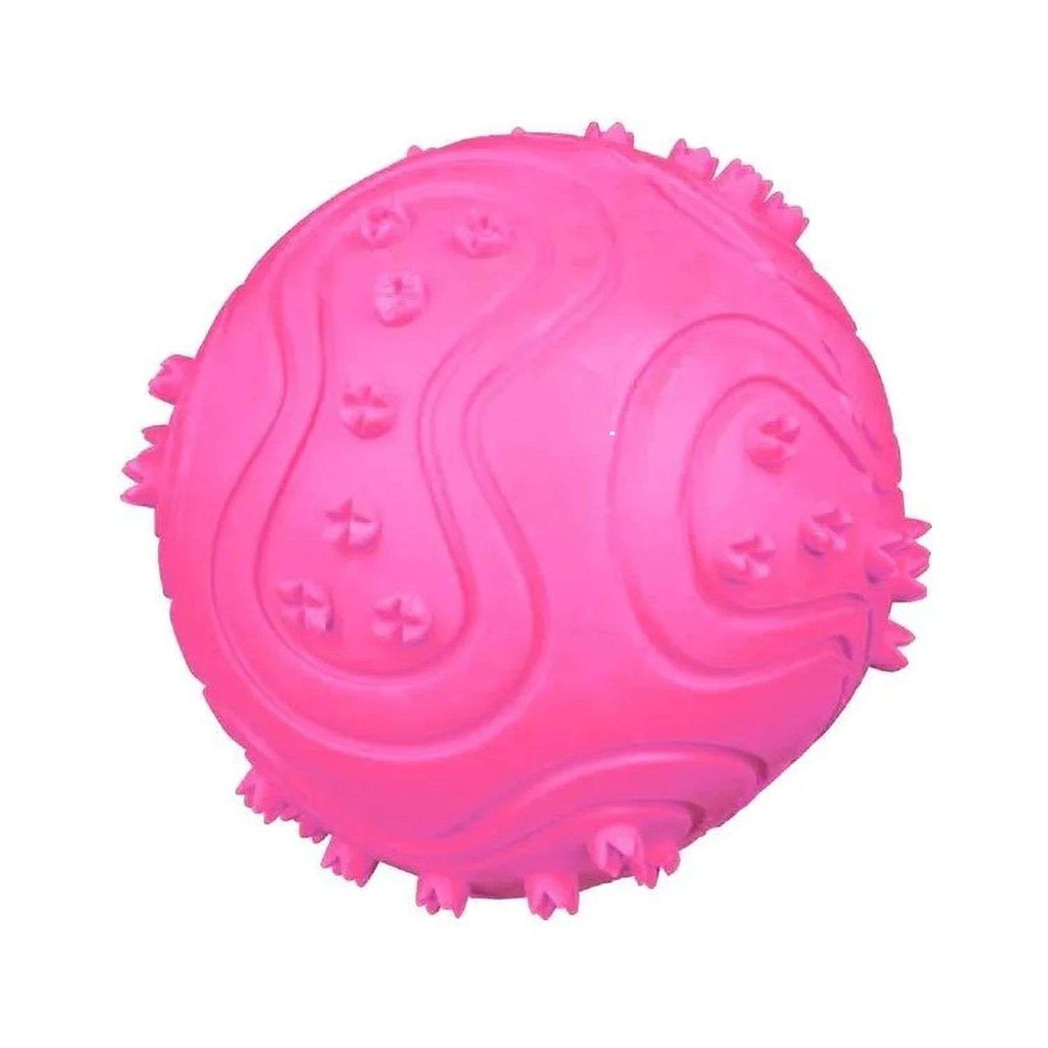 Игрушка для собак Keyprods Мяч пищалка розовый - фото 1