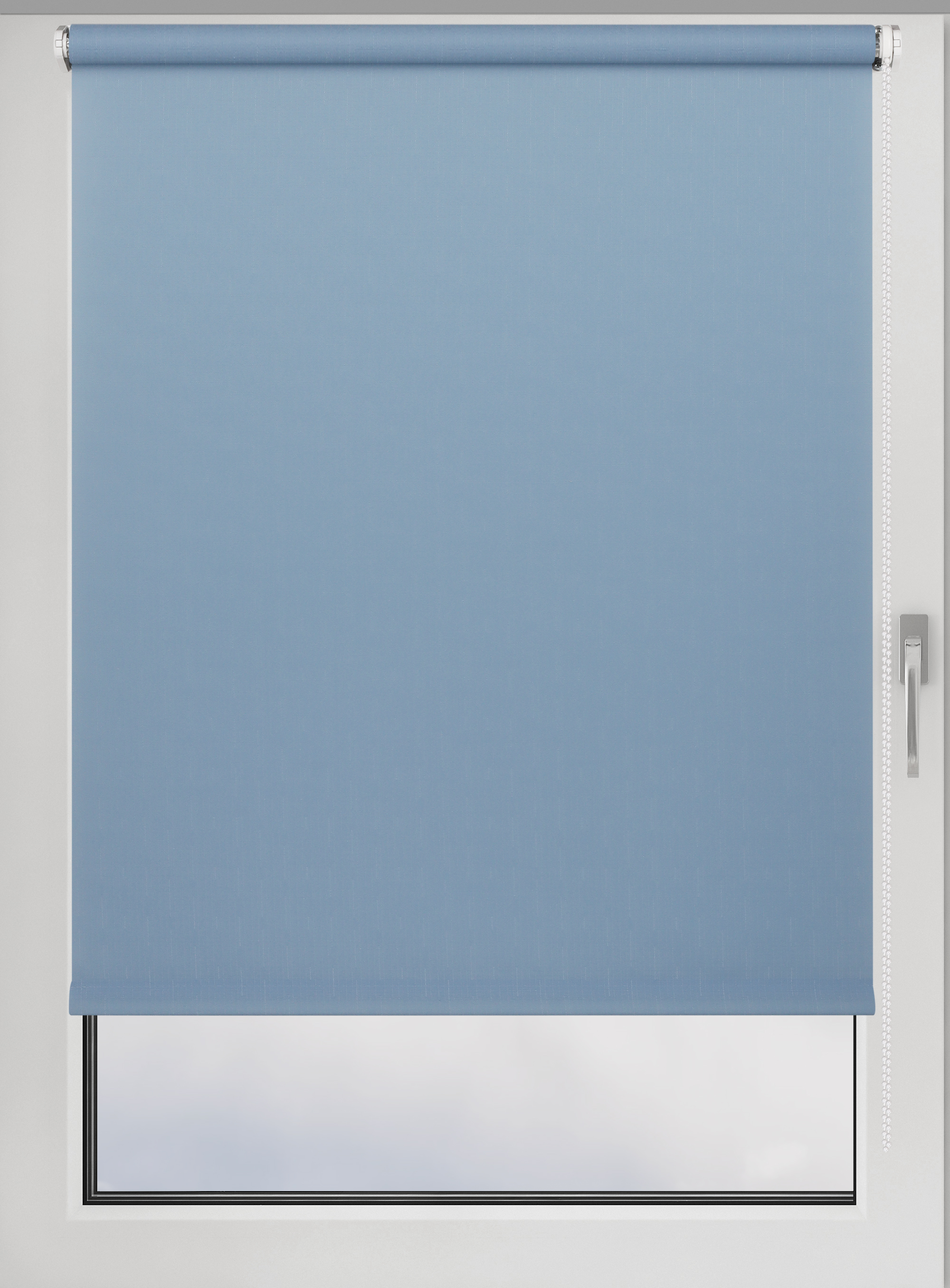 Рулонная штора 80х160см PRAKTO Shantung/голубой - фото 1