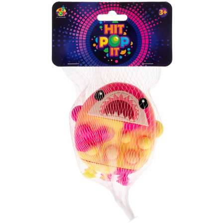 Игрушка №1toy Жмяка Акула Pop It в ассортименте Т23447