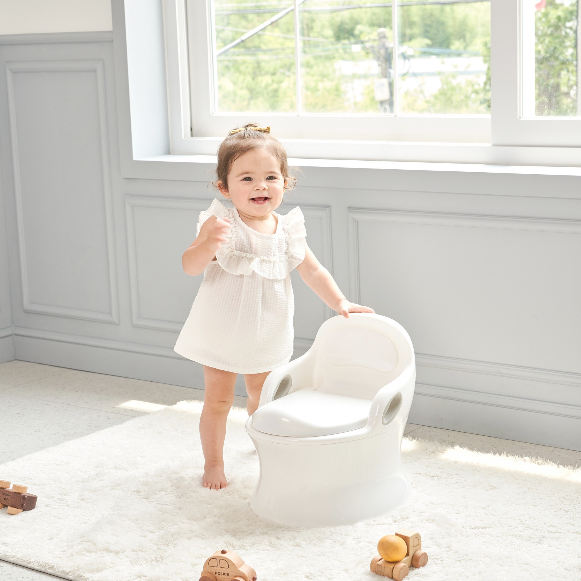 Детский горшок Ifam Easy Doing Premium Potty со звуком белый - фото 5