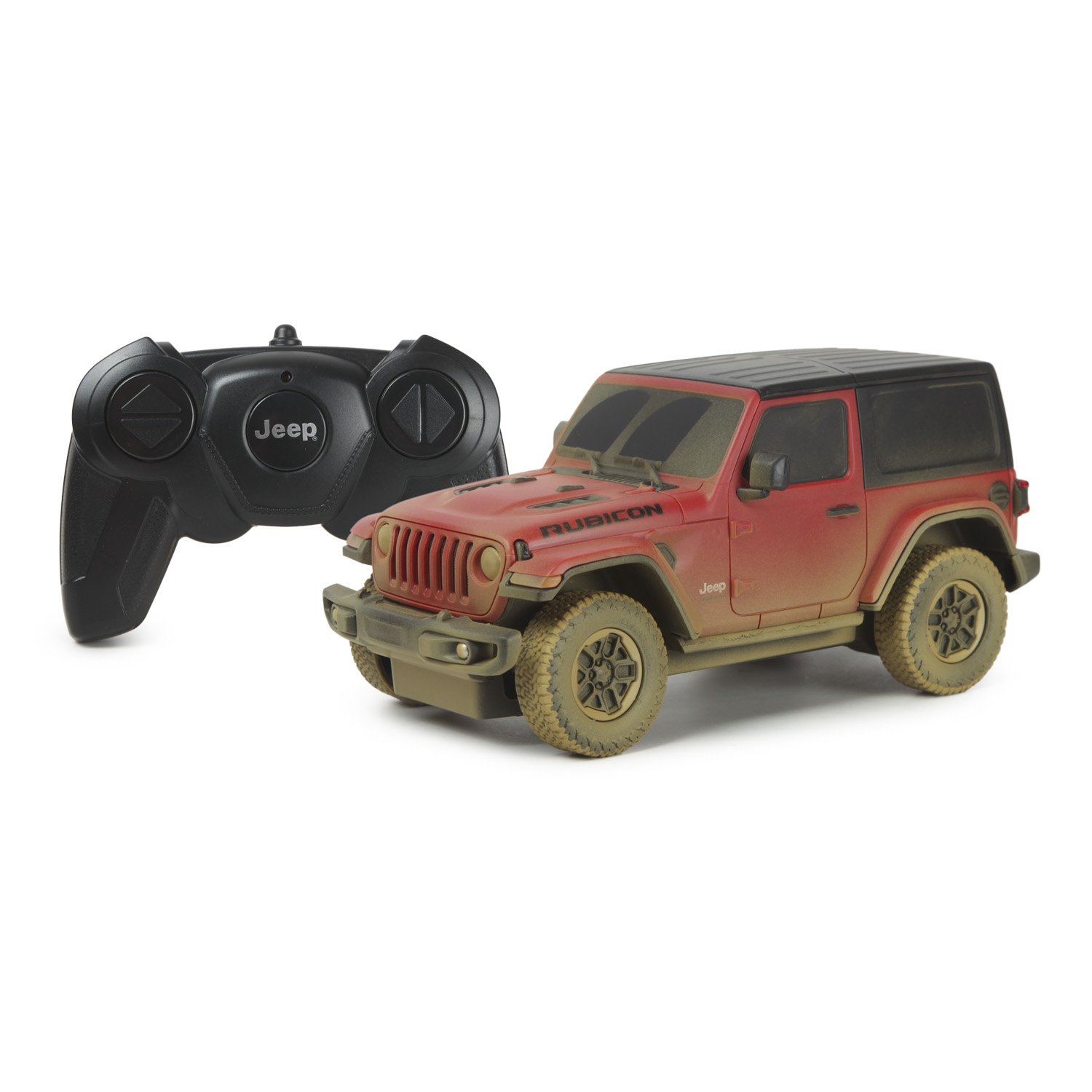 Машина Rastar РУ 1:24 Jeep Wrangler Rubicon Muddy 79500M купить по цене  1299 ₽ в интернет-магазине Детский мир