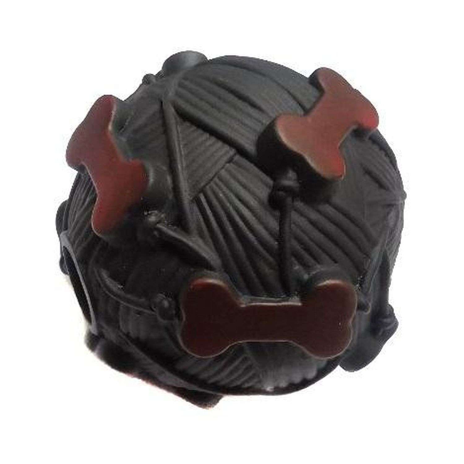 Игрушка для собак Rabizy звуковая Мячик с отверстием для лакомства 9 см - фото 1