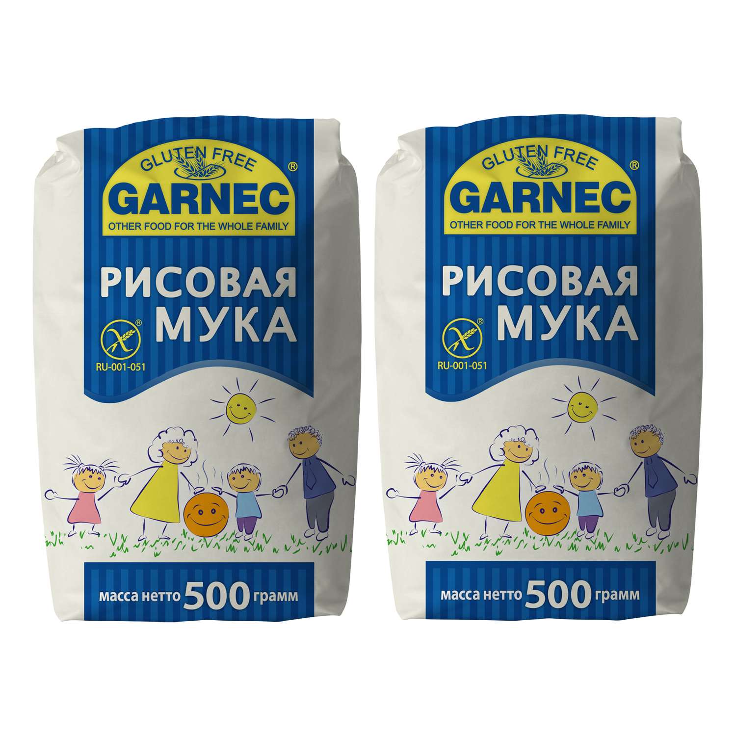 Мука Garnec без глютена рисовая 500г*2 - фото 1