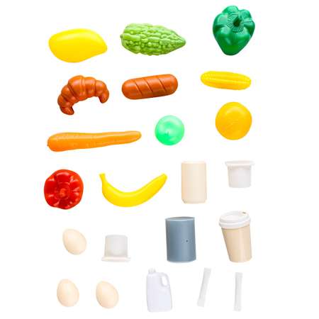 Игровой набор Jiacheng Супермаркет с тележкой и продуктами 47 предметов