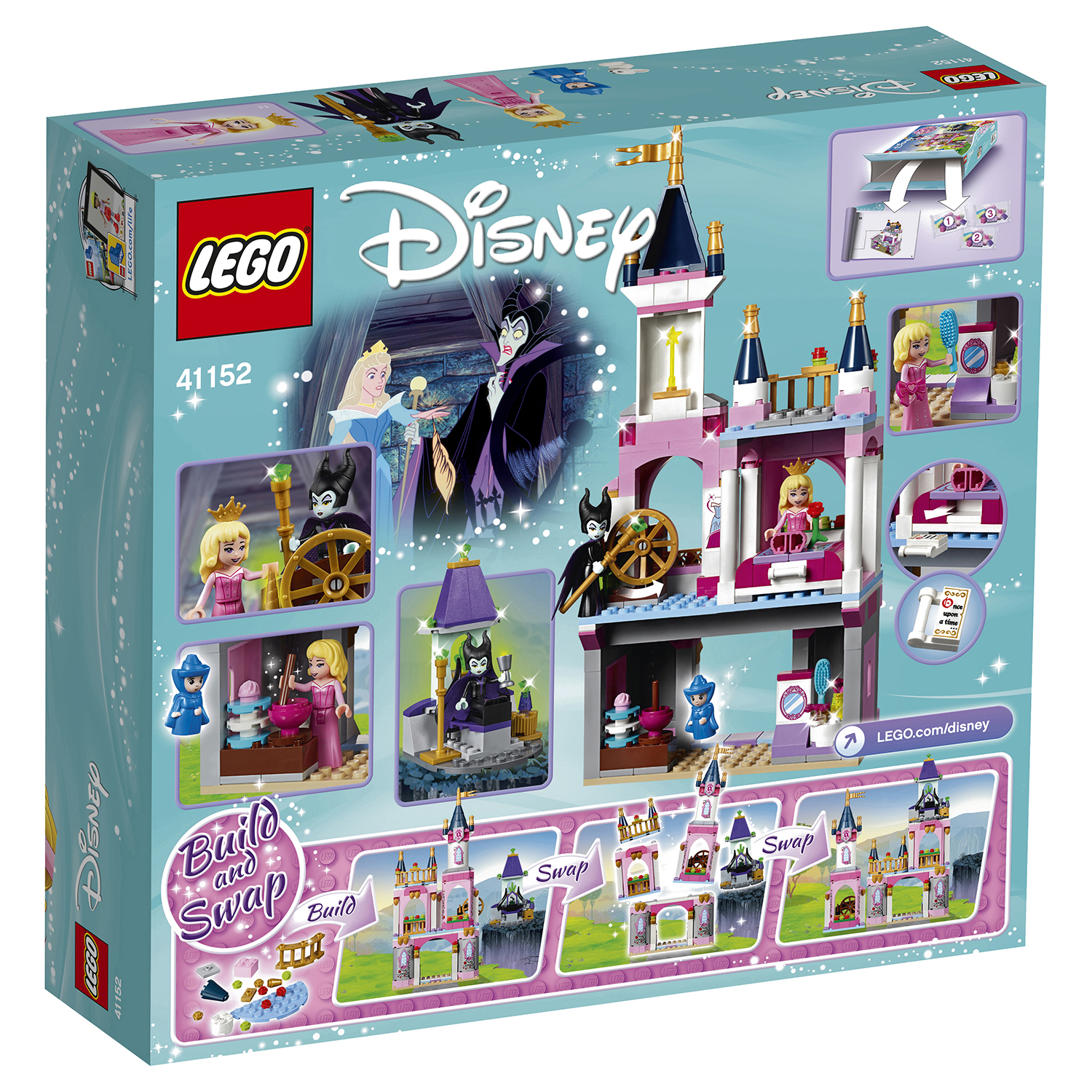 Конструктор LEGO Сказочный замок Спящей Красавицы Disney Princess (41152)  купить по цене 2999 ₽ в интернет-магазине Детский мир