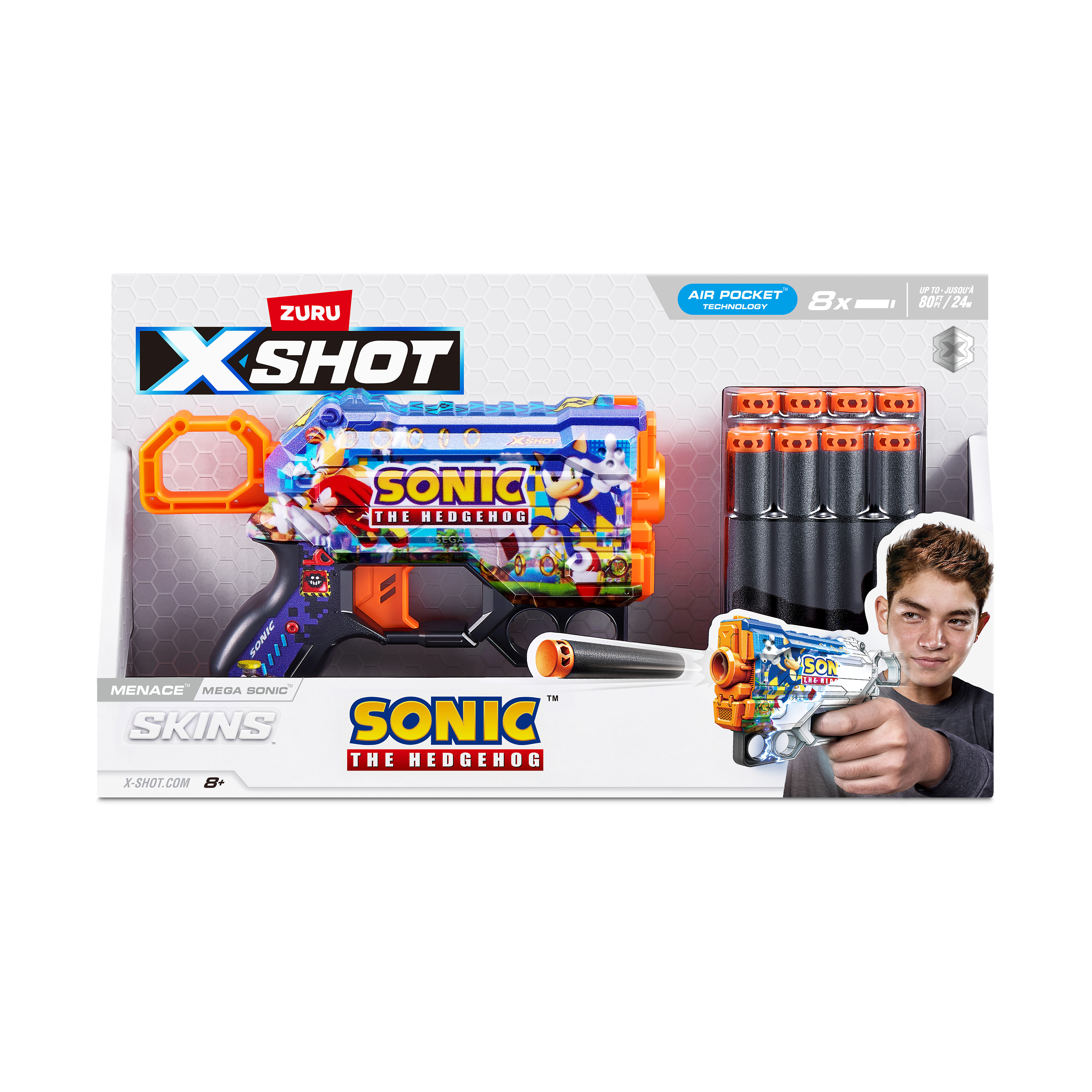 Набор для стрельбы X-Shot Skins Menace Sonic в ассортименте 36679 - фото 15