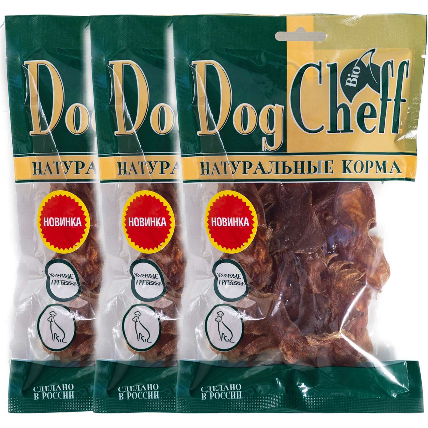 Куриные гребешки Dog Cheff Натуральные лакомства для собак - фото 1
