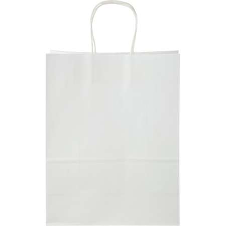 Пакет подарочный Комус крафт белый 26x33x12см 120г white 3 штуки