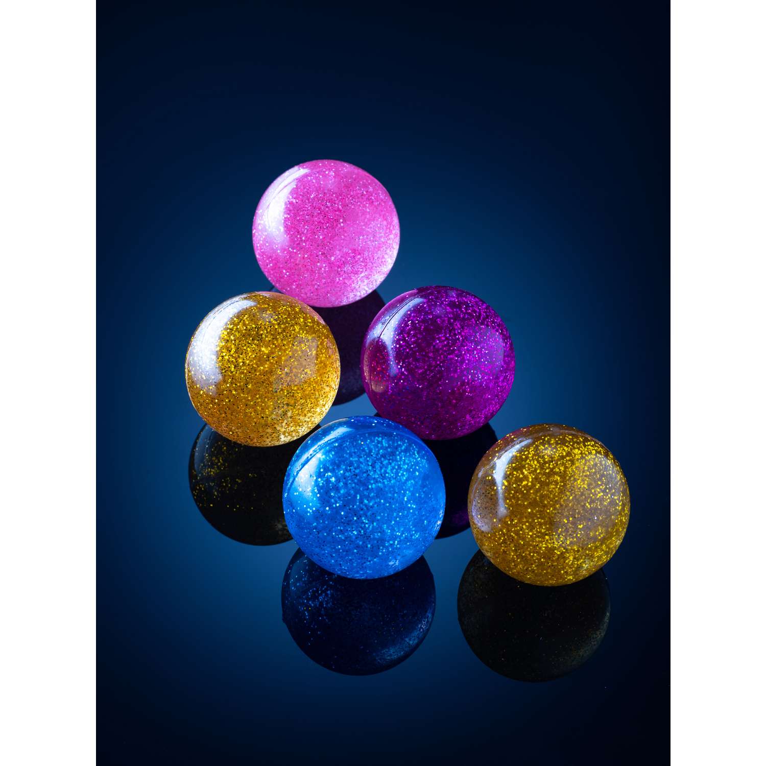 Мячи-прыгуны TopVending Блестящие 45 мм 5 шт - фото 9