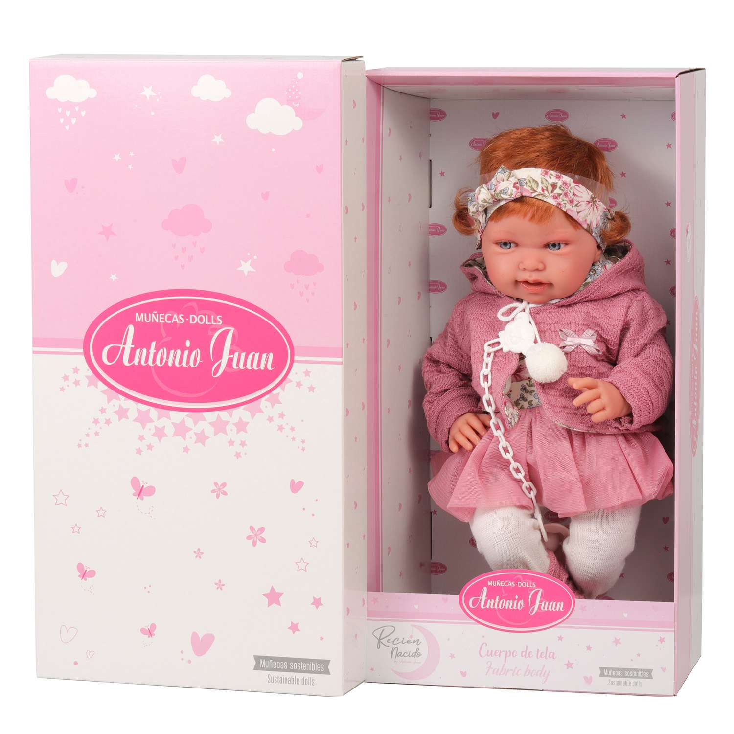 Кукла Antonio Juan Реборн Саманта в розовом 40 см мягконабивная 33070 - фото 13