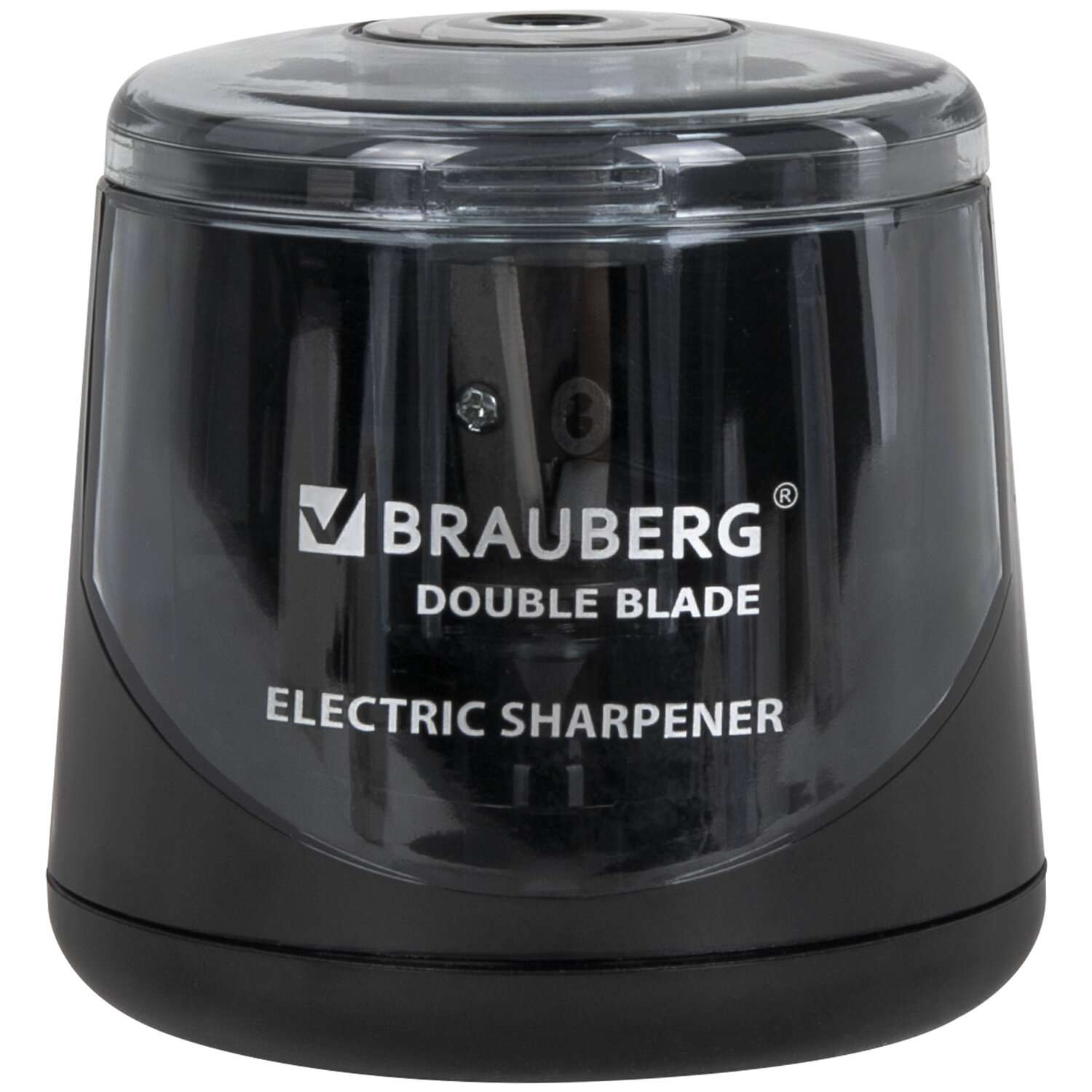 Точилка электрическая Brauberg для карандашей с контейнером для стружки - фото 1
