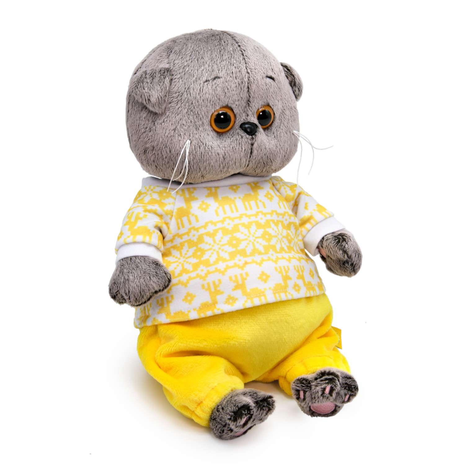 Мягкая игрушка BUDI BASA Басик BABY в зимней пижамке 20 см BB-109 - фото 2