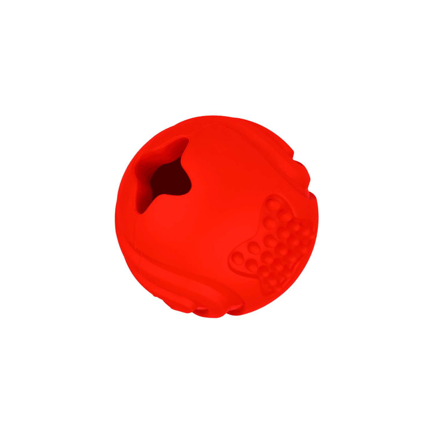 Игрушка для собак Mr.Kranch Мяч с ароматом бекона Красный - фото 1