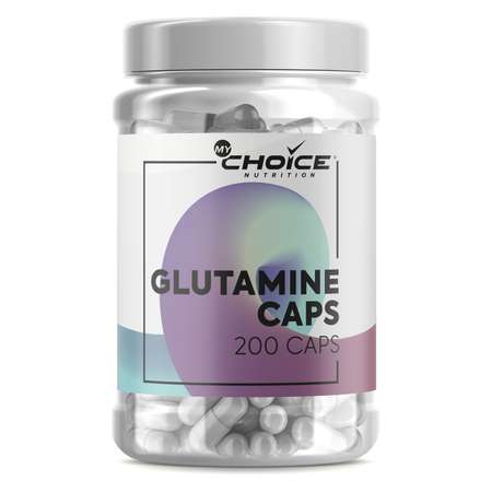 Специализированный пищевой продукт для питания спортсменов MyChoice Nutrition Glutamine Caps 200капсул