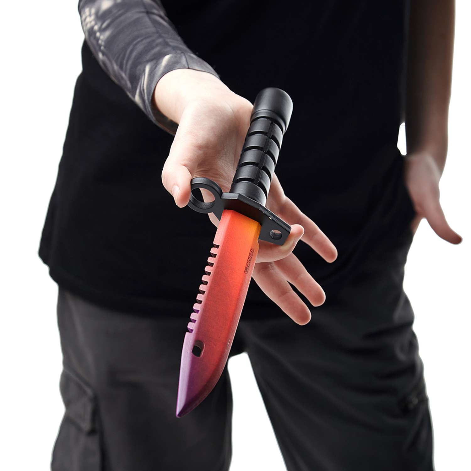 Штык-нож VozWooden Градиент CS GO деревянный М9 Байонет - фото 7