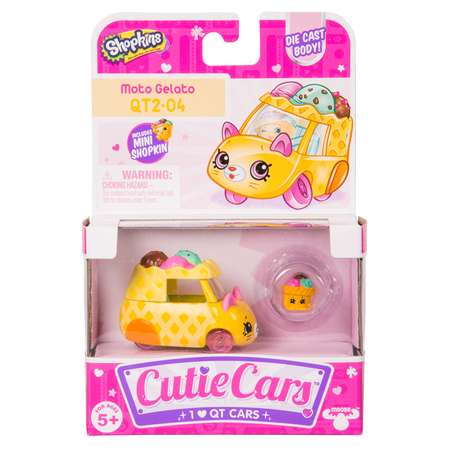 Машинка Cutie Cars с мини-фигуркой Shopkins S3 Мото-Мороженое