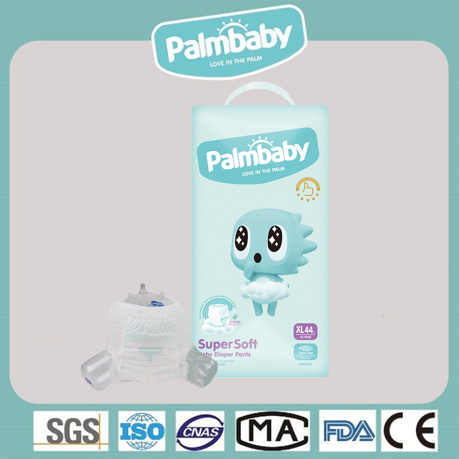 Трусики-подгузники Palmbaby Premium Soft XL 44 - фото 2