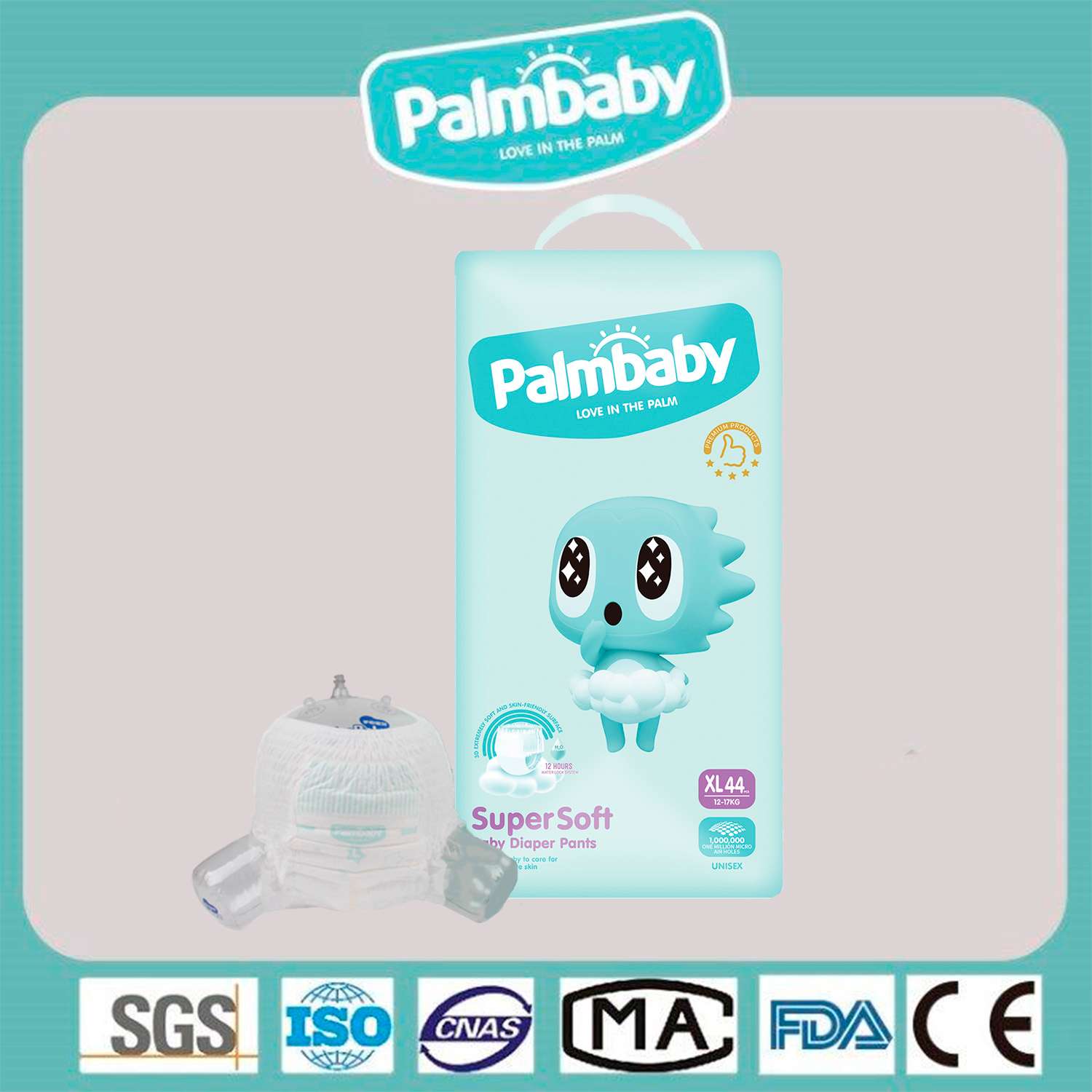 Трусики-подгузники Palmbaby Premium Soft XL 44 - фото 2