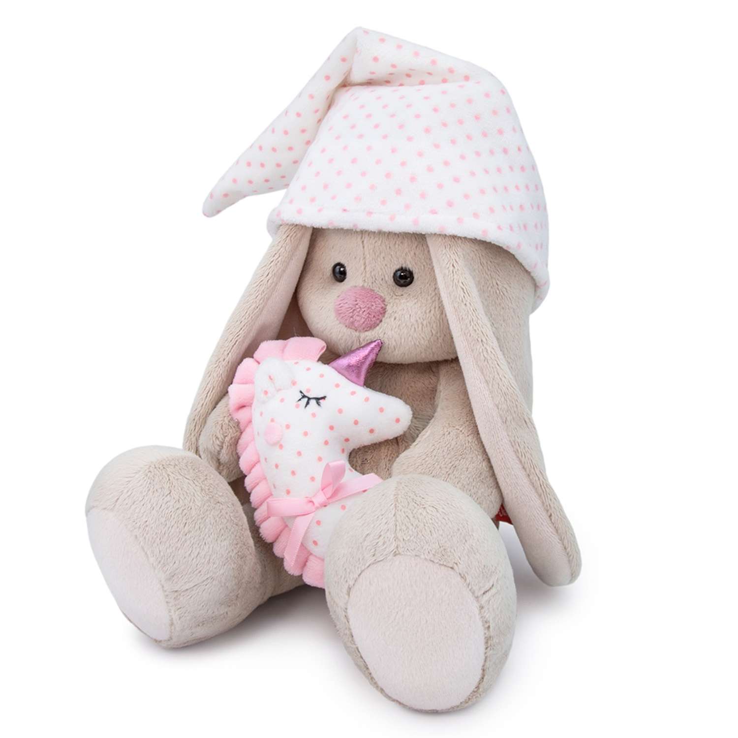 Мягкая игрушка BUDI BASA Зайка Ми с розовой подушкой - единорогом 23 см SidM-305 - фото 2