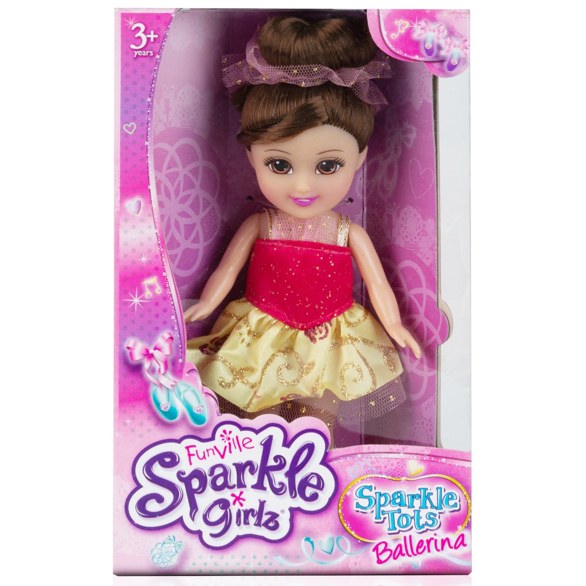 Кукла Sparkle Girlz Принцесса балерина 15 см желто-красный SG24629 //желто-красный - фото 3