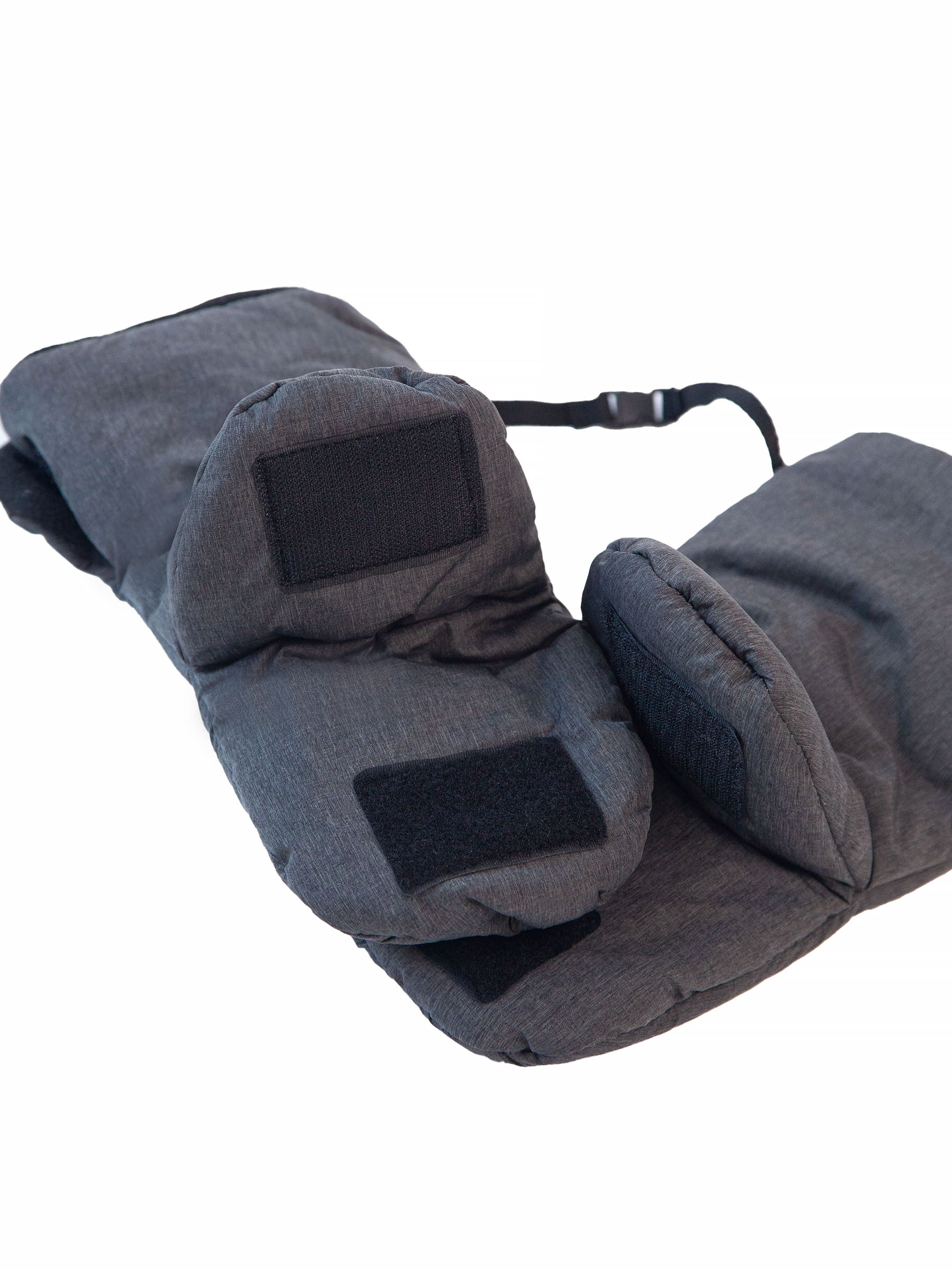 Муфты для рук StrollerAcss на коляску и санки SA777/серый-меланж - фото 3