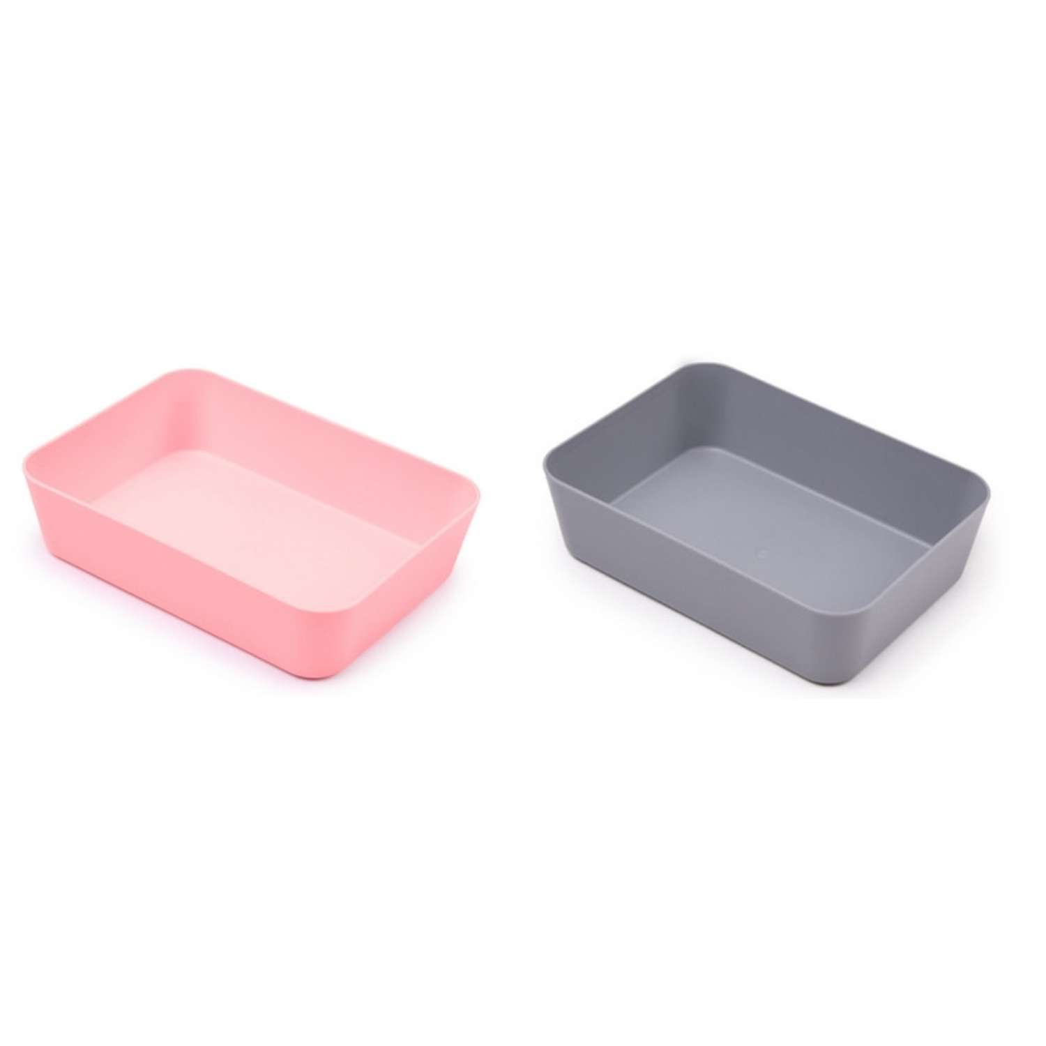 Лоток канцелярский Attache для канцелярских мелочей Selection розовый и серый 3 упаковки по 2 штуки - фото 1