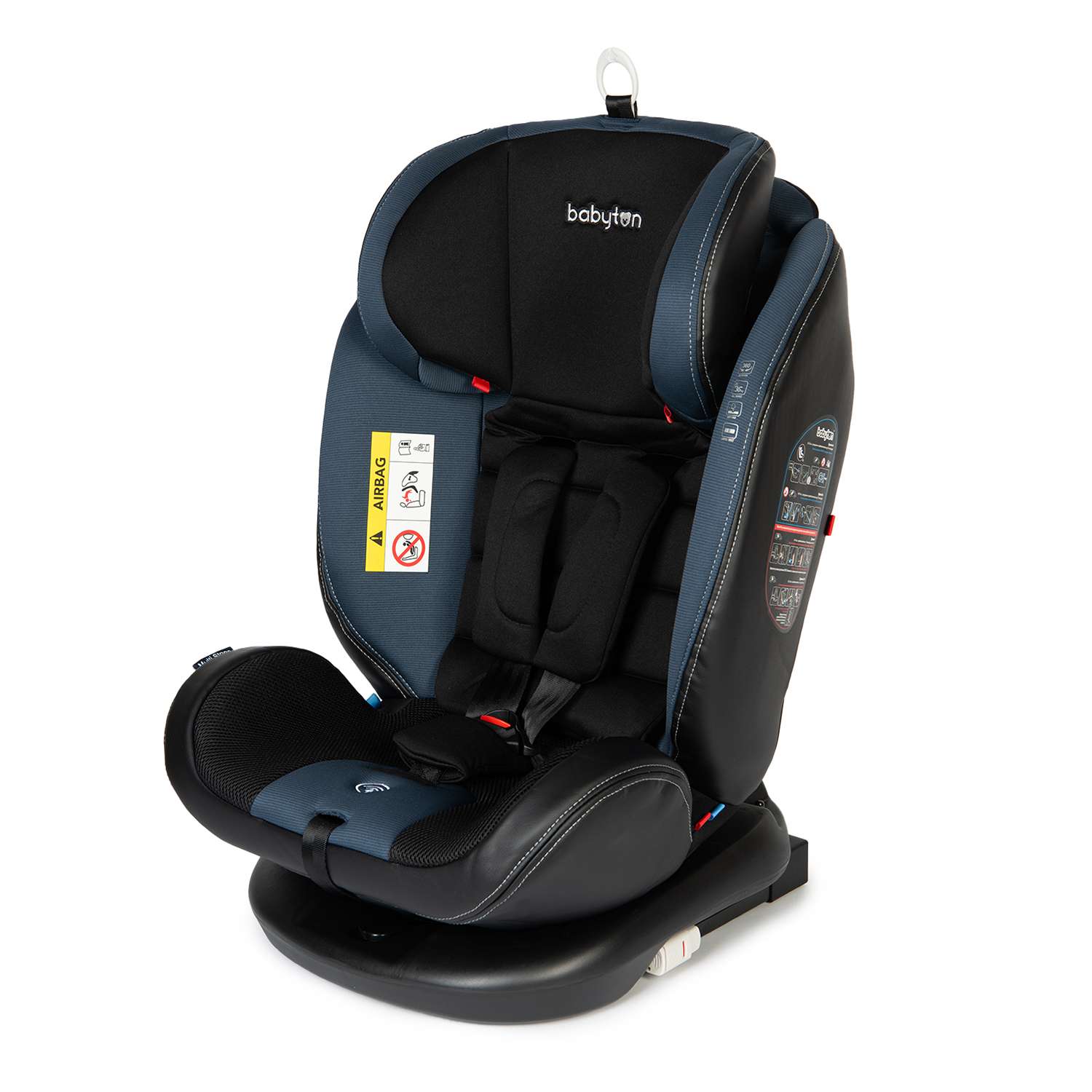 Автокресло Babyton Multi-Stage Black-Blue Isofix 0+/1/2/3 (0-36 кг) - фото 22