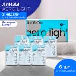 Контактные линзы ILLUSION Aero Light 2 недели -5.50 /14.2/8.7/ 6 шт