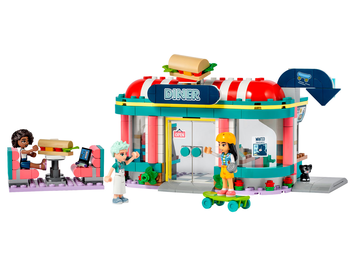 Конструктор детский LEGO Friends Закусочная в центре 41728 - фото 5