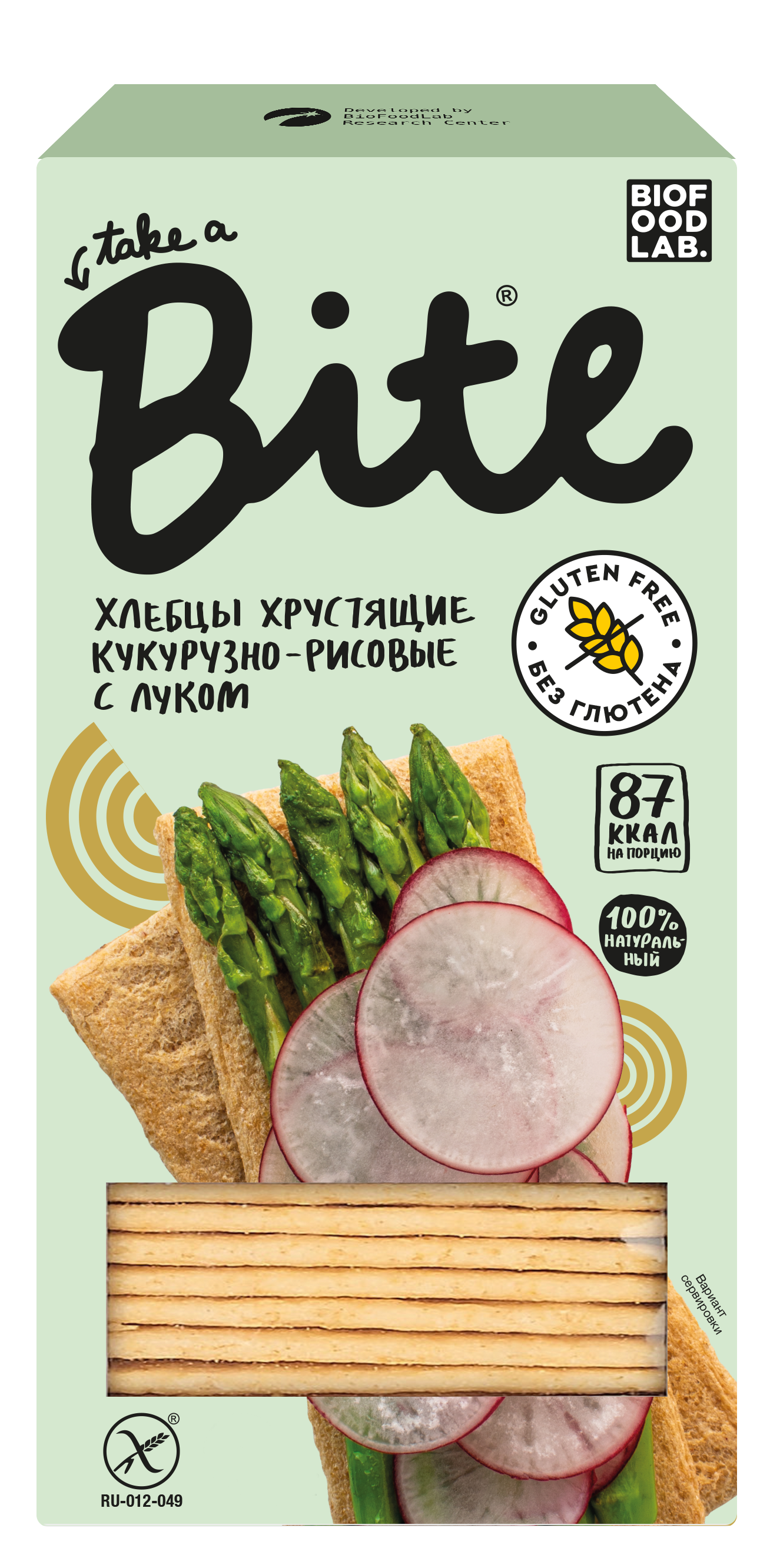 Хлебцы Take a Bite хрустящие кукурузно-рисовые с луком 150г - фото 1