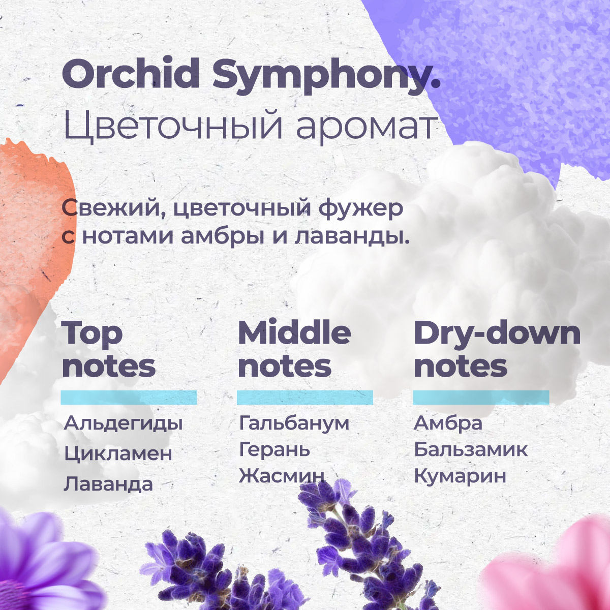 Гипоаллергенный кондиционер для белья Aquae Granni Orchid Symphony ЭКО, 0+, цветочный аромат - фото 4